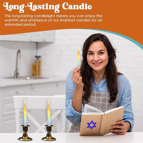 مجموعة هدايا ماجستيك 12 شموع شابات - (SHC2) | شموع شابوس التقليدية المصنوعة يدويًا بدون قطرات مقاس 5.5 بوصة | شمع عالي الجودة | يناسب حاملات الشموع القياسية (المزيج الأبيض) in Kuwait