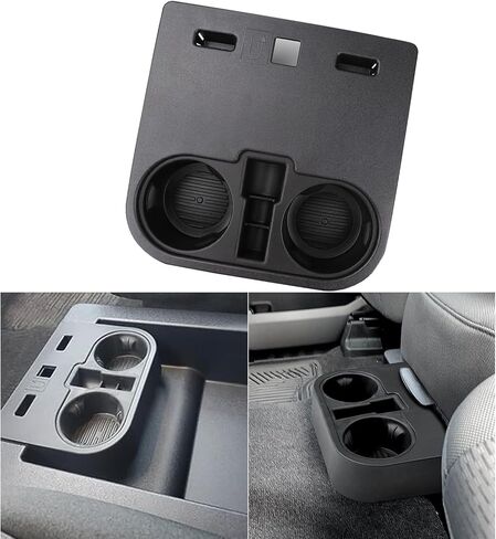 FEXON Front Console Cup Holder Compatible with Ford F150 2015-2020 and Ford F-Series Super Duty 2017-2022 Center Cup Holder Under Front Seat Bottom Replaces HC3Z-2813562-AB in Saudi Arabia