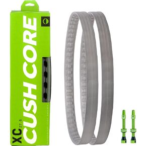 CushCore XC Set - Includes (2) Tire Inserts, (2) Presta Valves & Rim Stickers, Easy At-Home Installation, Bicycle Tire Inserts, Helps Improve Ride Quality, Fits a 1.8"-2.4" Tire (2-Pack)