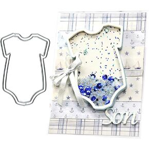 Baby Clothes Metal Die Cuts Dies Stencil, Baby Onesies Shaker Cutting Dies Cut Stencils DIY Scrapbooking Cards Photo Album Craft Decorative Embossing Paper Dies for Album Card Scrapbooking Making