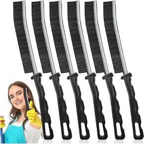 6Pcs Hard Bristle Crevice Cleaning Brush-Thin Gap Cleaning Brush, Small Cleaning Brush, Grout Brush, Kitchen Brush, Cleaning Tools for Toilet, Bathroom, Home, Bathtub, Sink, Household, Window