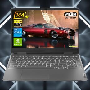 Lenovo Newest LOQ 15.6 i5 RTX 3050 Gaming Laptop, 15.6" FHD 1920*1080 144Hz, Intel i5-13420H (Beats i7-1255U), NVIDIA GeForce RTX 3050, 16GB DDR5 RAM, 1TB SSD, Backlit KB, RJ-45, Wi-Fi 6, Win 11 Home