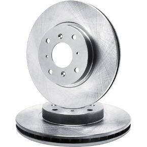 R1 Concepts Front Brake Rotor Kit |Brake Rotors| Brake Disc|fits 2012-2019 Nissan March, Micra, Note, Versa, Versa Note
