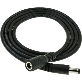 [Real 20AWG] DC Extension Cord, YiKaiEn 5.5mm x 2.1mm DC Power Adapter Cable for Security Cameras,LED Strips,CCTV Surveillance,Musical & Audio Devices, 5V 9V 12V 24V 48V (6.5ft / 2M)