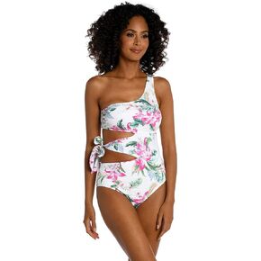 La Blanca Women's Standard Cutout Shoulder One Piece Swimsuit