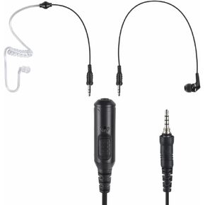 Ham Radio Accessories Headset Ear Pod with Microphone 3.5mm Threaded Ptt Earpiece in-Ear Earbud for Yaesu Standard Horizon ft-270 vx-6r hx210 vx-120 vx-170 vx-6 vx-7r vx6r