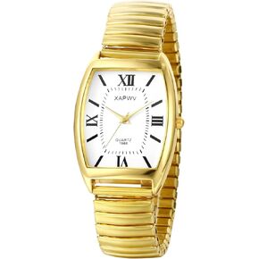 Avaner Women's Easy Reader Watches Ultra Thin Stretch Wrist Watches with Elastic Band