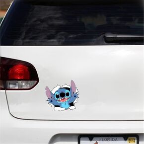 Stitch Car Stickers Decals Assessoires Motorcycle Helmet Decor Car Styling
