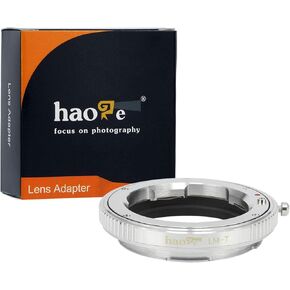 Haoge Manual Lens Mount Adapter for Leica M LM, Zeiss ZM, Voigtlander VM Lens to Leica L Mount Camera Such as T, Typ 701, Typ701, TL, TL2, CL (2017), SL, Typ 601, Typ601