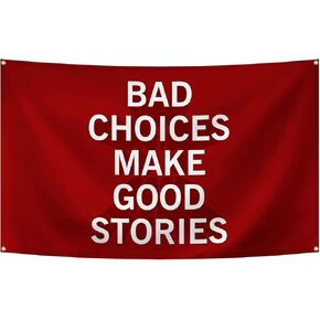 Bad Choices Make Good Stories Tapestries 3X5 FT For House Bedroom Living Room Wall Hanging Decor in Kuwait