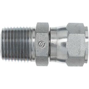 Brennan Industries 6505-20-20 تركيب أنبوب فولاذي مستقيم، 1-1/4"-11-1/2 NPTF x 1-5/8"-12 خيط SAE، 1-1/4" ذكر NPTF x 1-1/ 4 بوصات دوارة JIC in Kuwait