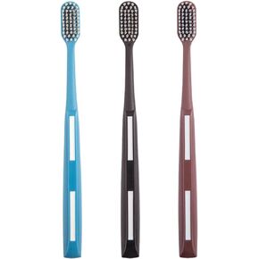 Extra Soft Bristle Toothbrush with Box, Designed with Cone-Shaped bristles for periodontal Disease, Suitable for Sensitive Teeth and Gum Recession【Colors May Vary，1 Count (Pack of 5)】