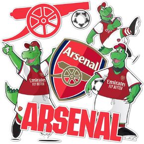 Desert Cactus Arsenal FC Sticker Gunners Decal Vinyl English Football Soccer Premier League Laptop Water Bottle Car Scrapbook (Type 2-3)
