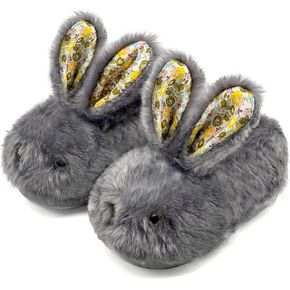 Toddler Slippers Boy and Girl Bunny Slippers Plush Cute Non-Slip Warm Winter Shoes, Suitable for indoor and outdoor Kids Slippers