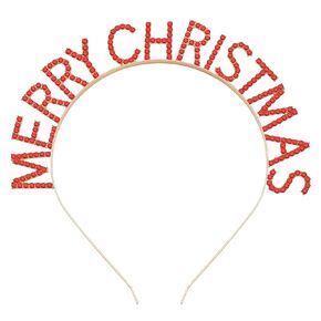 Christmas Headbands for Women Xmas Rhinestone MERRY CHRISTMAS Hairbands Crystal HAPPY NEW YEAR Hair Hoop Enamel Happy Holiday Headpiece Christmas Party Decorations Supplies