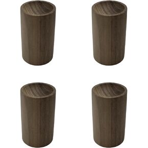 4 Pcs Wood Essential Oil Diffusers, Small Wood Fragrance DIffusers Wooden Aromatherapy Round Diffuser Car Oil Diffuser Wood Essential Oil Diffuser for Home(Beech Wood)