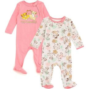 Disney Mickey Mouse Baby Boys 2 Pack Sleep N Play Fleece Zip-Up Gray