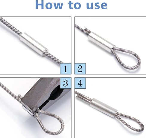 Single Barrel Crimp Sleeves Aluminum Fishing Crimp Sleeves Cable Crimp Sleeves Wire Rope Crimping Loop Sleeves Crimping Tool Kit for Fishing Line Mono Line Fishing Leader Rigging (600pcs) in Saudi Arabia
