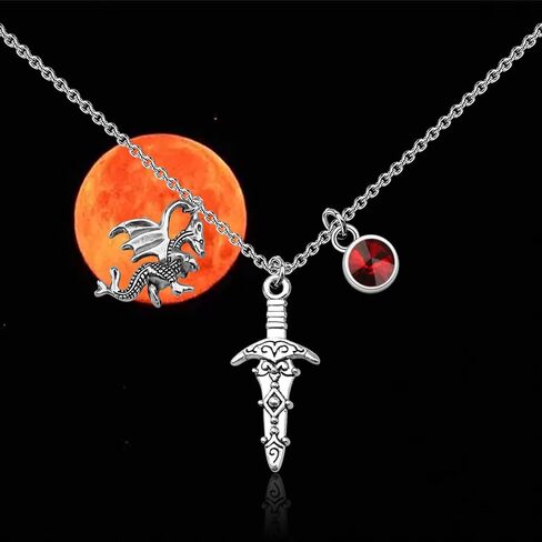 Fourth Wing Merch Bookish Dragon Rider Necklace Fantasy Book Lover Gifts Dragon Lover Gift Dark Romance Reader Gift in Saudi Arabia