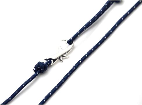 Fashion White Alloy Shark Tail Hook Colorful Rope Link Bracelet,Style.1 in Kuwait