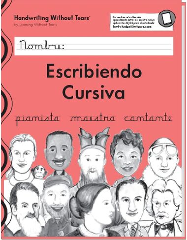 Learning Without Tears Escribiendo Cursiva (Spanish)-Handwriting Without Tears Grade 3, Cursive, Letters, Words, Sentence Practice-School and Home use in Saudi Arabia