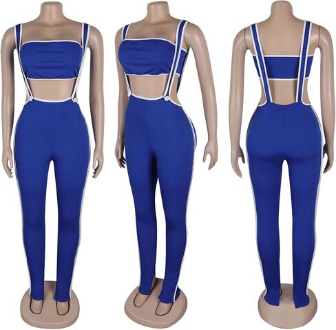 المرأة 2 قطعة الزي أنبوب المحاصيل القمم مثير Bodycon السراويل مجموعات Y2K حللا ملابس النادي in Saudi Arabia