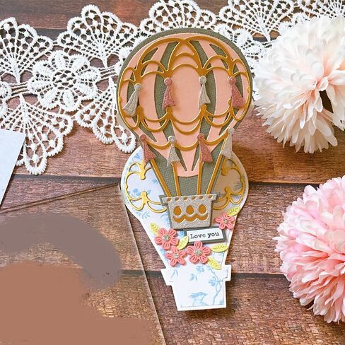 المنبثقة بالون الهواء الساخن المعادن قطع يموت الإستنسل DIY بها بنفسك سكرابوكينغ النقش الزخرفية DIY بها بنفسك ورقة بطاقات in Kuwait