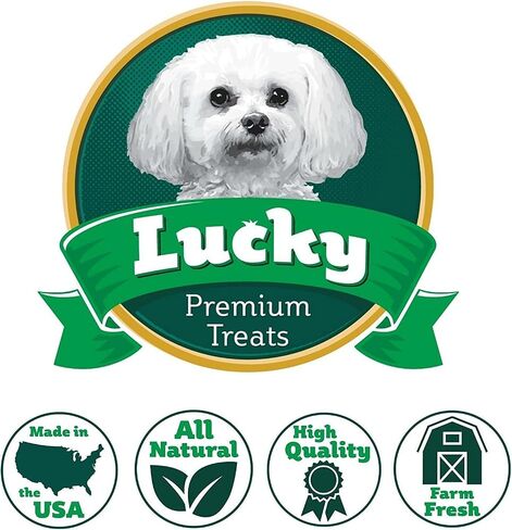 Lucky Premium Treats Sweet Potato Straws Sweet Potato Dog Treats 7oz. – All Natural Chewy Veggie Dog Treats Small Dogs & Medium Dogs – Training Reward Made in USA – Shareable Small Dog Treats in Saudi Arabia