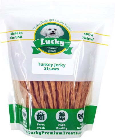 Lucky Premium Treats Sweet Potato Straws Sweet Potato Dog Treats 7oz. – All Natural Chewy Veggie Dog Treats Small Dogs & Medium Dogs – Training Reward Made in USA – Shareable Small Dog Treats in Saudi Arabia