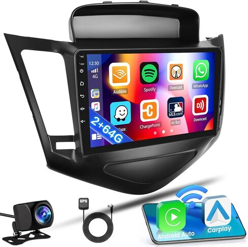 2G+64G for Chevrolet Chevy Cruze 2009-2014 Android 13 Radio Dash Kit with Wireless Carplay&Android Auto, 9 Inch Touch Screen Stereo with GPS WiFi USB EQ SWC Mic Backup Camera in Saudi Arabia
