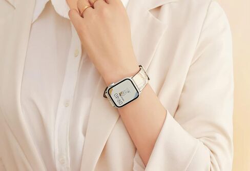 Luxury Soft Designer Leather Band Compatible with Apple Watch Series Ultra 8 7 6 5 4 3 2 1 SE, 38mm 40mm 41mm 42mm 44mm 45mm 49mm Single Tour for Women and Men in Saudi Arabia