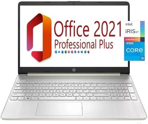 كمبيوتر محمول HP للأعمال والطلاب مقاس 15.6 بوصة، مكتب مجاني 2021، 15.6 بوصة FHD، شاشة Micro-Edge مضادة للتوهج، Intel 4-core i5-1135G7، ذاكرة الوصول العشوائي 32 جيجابايت، 1 تيرابايت SSD، رسومات Iris Xe، Windows 11، فضي (32 جيجابايت ذاكرة الوصول العشوائي |  in Kuwait