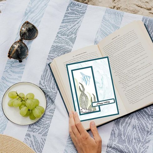 طوابع شفافة على شكل سلحفاة البحر من جلوبلاند DIY لقصاصات البحر Ainmals من السيليكون أختام فرس البحر طوابع شفافة لصنع البطاقات ألبوم الصور مجلة ديكور المنزل 6.3 × 4.33 بوصة in Saudi Arabia