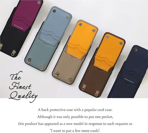 Hanatora] جراب iPhone13ProMax Flip مع حامل بطاقة وغطاء هاتف من الجلد الأصلي، جراب أنيق عالي الجودة بدون مغناطيس للنساء والرجال، رمادي SCPG-13ProMax-Grege in Kuwait