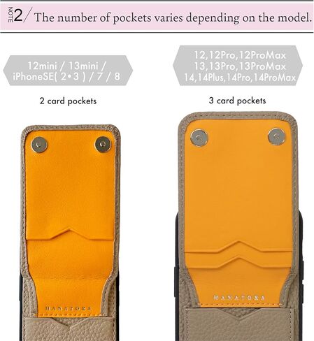 Hanatora] جراب iPhone13ProMax Flip مع حامل بطاقة وغطاء هاتف من الجلد الأصلي، جراب أنيق عالي الجودة بدون مغناطيس للنساء والرجال، رمادي SCPG-13ProMax-Grege in Kuwait