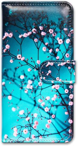 Bcov Galaxy S23 Case, Black Bird Green Leather Flip Phone Case Wallet Cover with Card Slot Holder Kickstand for Samsung Galaxy S23 in Saudi Arabia