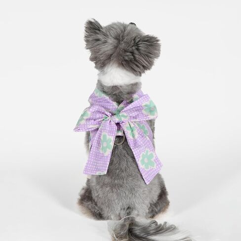 Pinkaholic New York Roselin Dog Harness Fashionable Cute Spring Summer Harness for Small Dogs, Pink, Large in Saudi Arabia
