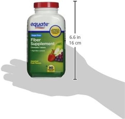 إيكويت - مكمل الألياف، 90 قرصًا قابلاً للمضغ (مقارنة باختيار الألياف) in Kuwait