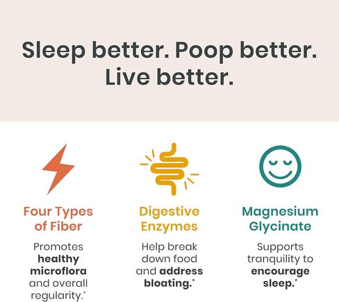 Fiber Powder Travel Kit - Bedtime Fiber Drink, Psyllium Husk & Calming Magnesium, Promote Overnight Digestion, Doctor Recommended - Sleep Better, Poop Better, Live Better - Citrus (30 Servings) in Saudi Arabia