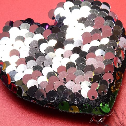 Needzo Valentines Day Heart Bopper Headband, Rainbow Reversible Sequins, Party Hair Accessory, One Size in Saudi Arabia