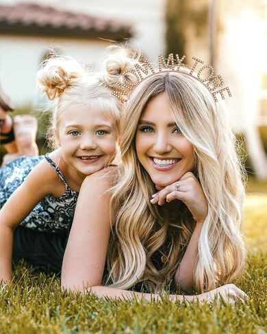 عصابة رأس لعيد الأم متألقة بحجر الراين والكريستال MOM MY TO BE تيارا تاج عصابات شعر لهدية عيد ميلاد ماما الجديدة in Kuwait