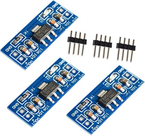 DC-DC AMS1117 Volt regulater Down Power Supply Module 5V Out, 6V to 12V in AMS1117-5.0 5.0V Step-Down Linear Voltage Regulator Module Compatible with Ar-duino (6PCS) in Saudi Arabia