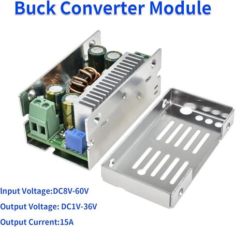 DC-DC محول باك متزامن، Aideepen 15A 200W 8-60V إلى 1-36V وحدة التنحي قابل للتعديل منظم الجهد باك محول الطاقة وحدة إمداد الطاقة الحالية الثابتة 2PCS in Kuwait