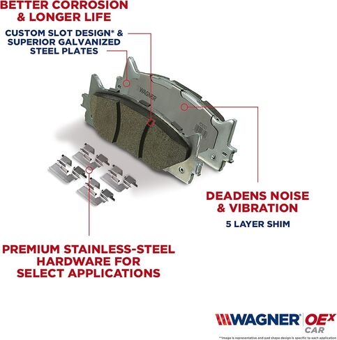 مجموعة وسائد الفرامل الخلفية Wagner QuickStop ZD1430 لسيارة شيفروليه ماليبو 2015 in Saudi Arabia