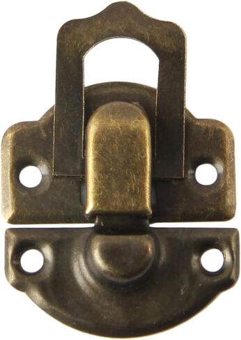 Antique Bronze Hasp Latch and Hinges Set, Retro Vintage Style Hinges and Hasp Lock with Matching Screwing for DIY Crafts Wooden Jewelry Box in Saudi Arabia