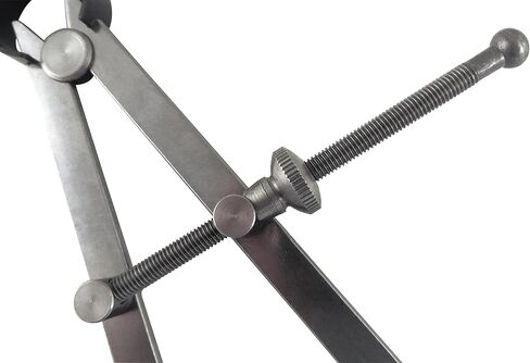 Taytools 730922 Toolmaker's “Yankee" Spring Inside Calipers ID Dividers, Solid Nut, 0-8 Inches / 257 mm Range, Fine Adjustment Mechanism, Flat Leg Construction in Kuwait