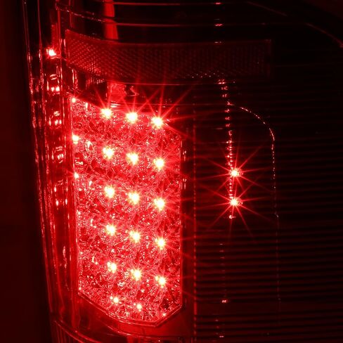 DNA MOTORING TL-CSIL07-LED-3D-BK-CL LED 3D Tail Light Assembly Driver & Passenger Side [Compatible with 07-14 Chevy Silverado 1500 2500 HD 3500 HD] in Saudi Arabia