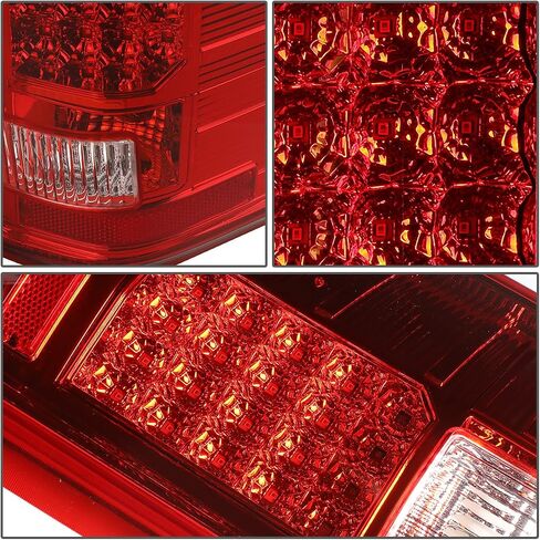 DNA MOTORING TL-CSIL07-LED-3D-BK-CL LED 3D Tail Light Assembly Driver & Passenger Side [Compatible with 07-14 Chevy Silverado 1500 2500 HD 3500 HD] in Saudi Arabia