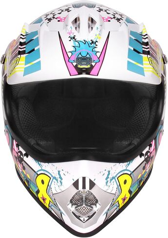 JAGASOL DOT الشباب موتوكروس الطرق الوعرة الشارع خوذات الدراجة الترابية للأطفال 8-14، خوذة BMX MX ATV مع نظارات واقية DOT المعتمدة in Kuwait