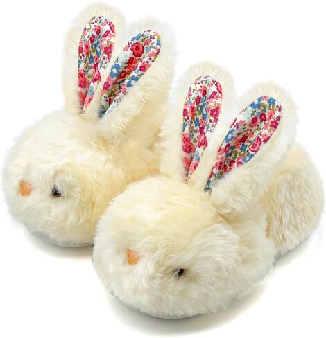 Toddler Slippers Boy and Girl Bunny Slippers Plush Cute Non-Slip Warm Winter Shoes, Suitable for indoor and outdoor Kids Slippers in Kuwait